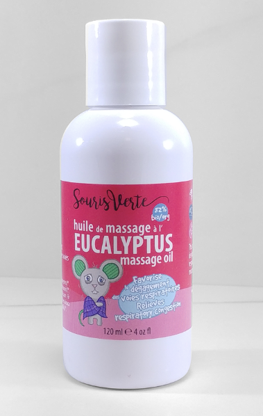 Huile de massage Eucalyptus - Souris Verte